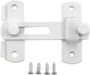 Stainless Steel Flip Latch Gate Latches Barn Door Latch Sliding Door Latch Safety Door Bolt Latch Lock for Pet Door Barn Door French Door (White)
