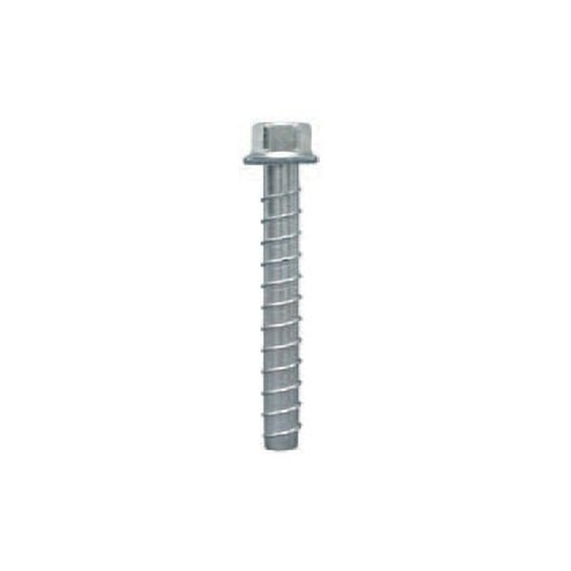 3/8" X 4" Heavy Duty Screw Anchor, Zinc Plated Steel