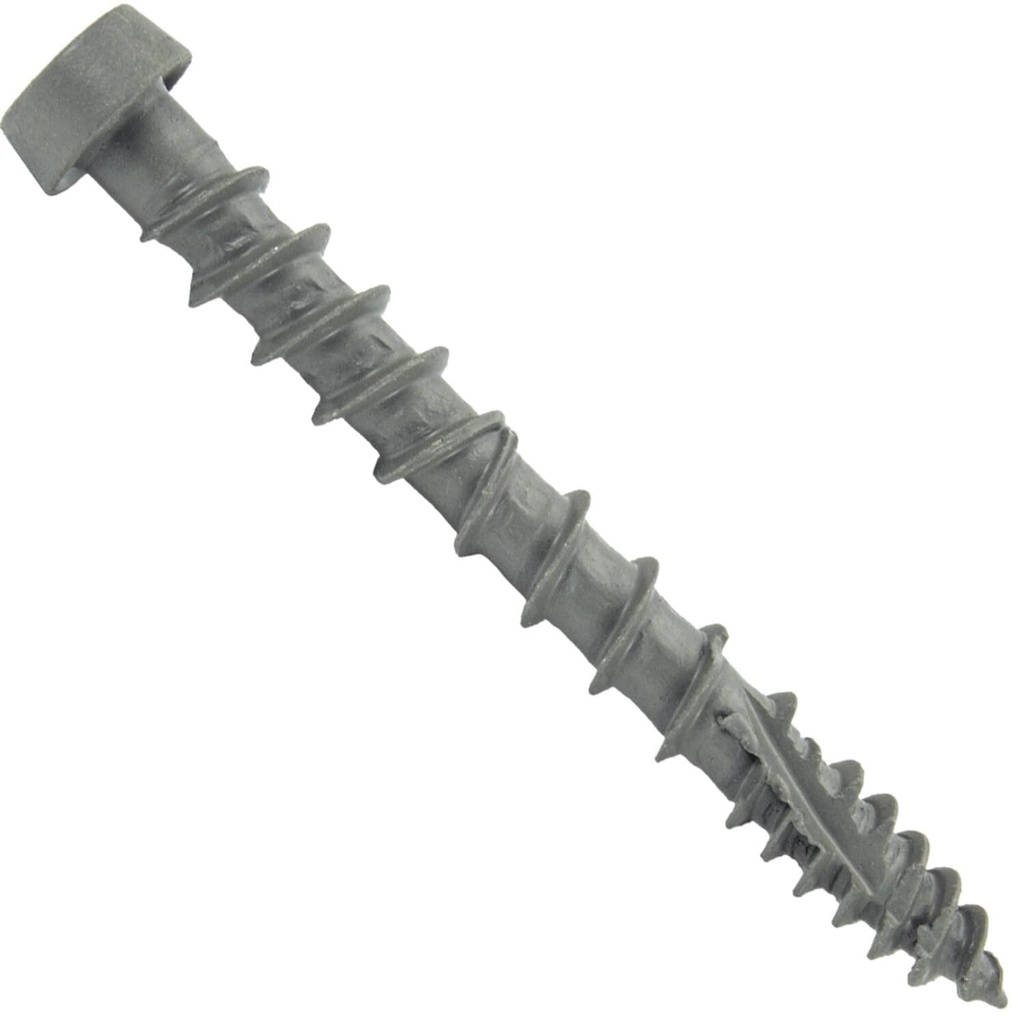 10 X 1-3/4" Cape Cod Gray Composite Decking Screws. Exterior Coated, Pressure Treated and ACQ Lumber Compatible. Use T20 Torx/Star Dive Bit (5 Pounds ~655 Screws)