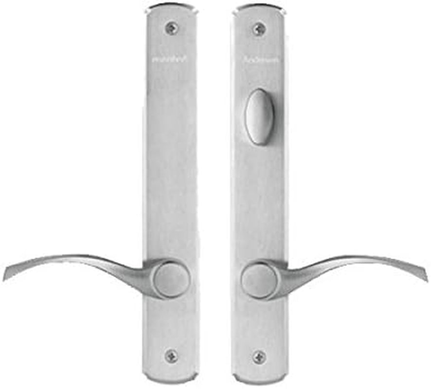 Andersen Newbury Style (Double Active) Hinged Door Hardware Set in Brushed Chrome
