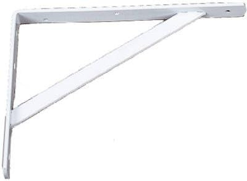 Knape & Vogt 208WH400 16" White Heavy Duty Shelf Brackets