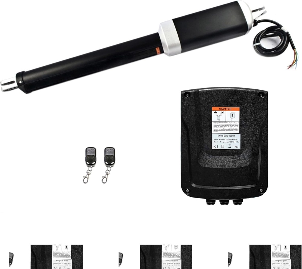 ALEKO Swing Gate Opener | Automatic Driveway Gates Operator | Gate up to 10 Ft Long 450 Pounds | ETL Certified Opener | GG450 | (450 ETL Certified, Basic Kit)