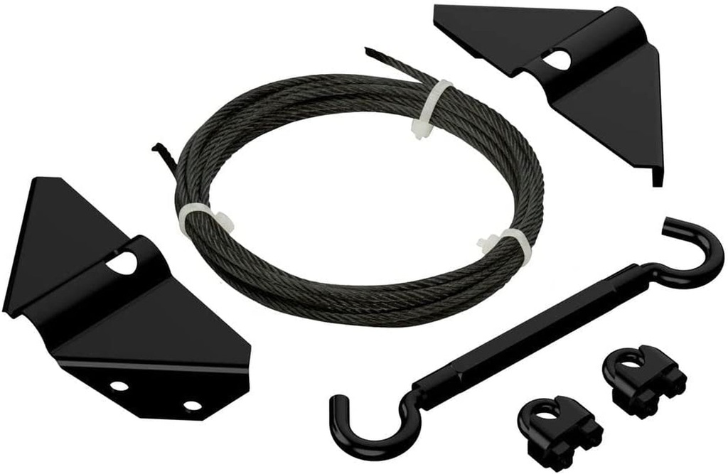 National Hardware N166-004 Anti-Sag Gate Kit, for Exterior Use, Coated with Weatherguard Protection, Black