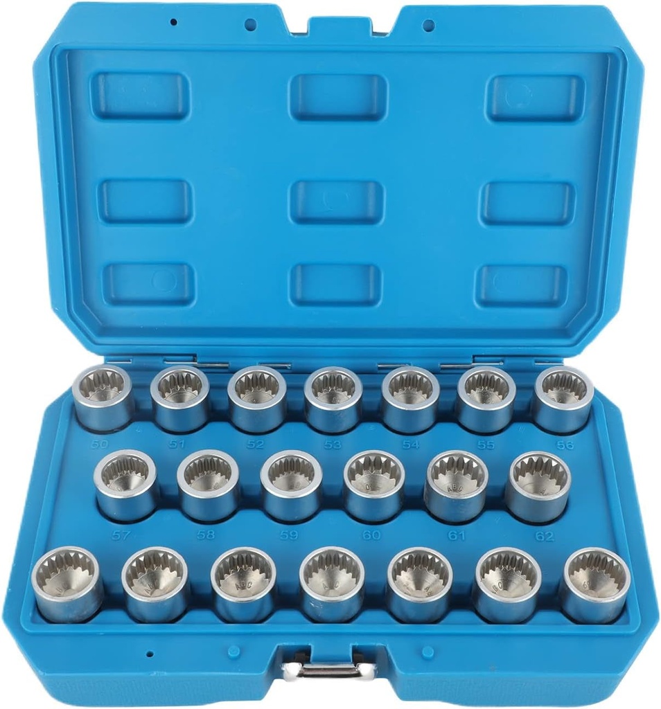 20Pcs Anti-Theft Screws Removal and Install Socket Sleeve Set Wheel Lock Removal Kit Wheel Lock Key Lock Nut Removal Tool for Porsche