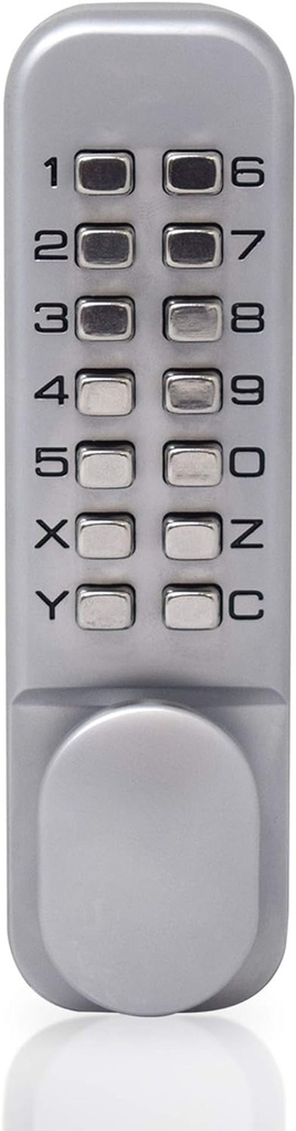 Yale - Push Button Door Lock - Chrome Finish - Hold Open Function - for Commercial Buildings or Private Home Use - Indoor Use Only