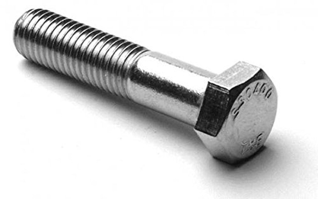 1/2"-13 X 6-1/2" Hex Head Cap Screw Bolts, Stainless Steel 18-8 (Quantity: 10 Pcs) Partially Threaded, Coarse Thread, Thread Size: 1/2 Inch, Bolt Length: 6-1/2 Inch