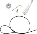 Lovelysp Gate Latch Cable Pull Cable Pull Gate Opener Black Spring Adjustable Door Latch Gate Opener Gate Latch Cable Pulls Kit 1Set