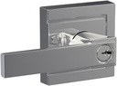 SCHLAGE F51A NBK 625 ULD Northbrook Lever with Upland Trim Keyed Entry Lock, Bright Chrome