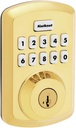 Kwikset 9250TRS-L03S Transitional Powerbolt 2 Electronic Smartcode Deadbolt Smartkey with RCAL Latch and RCS Strike Lifetime Brass Finish