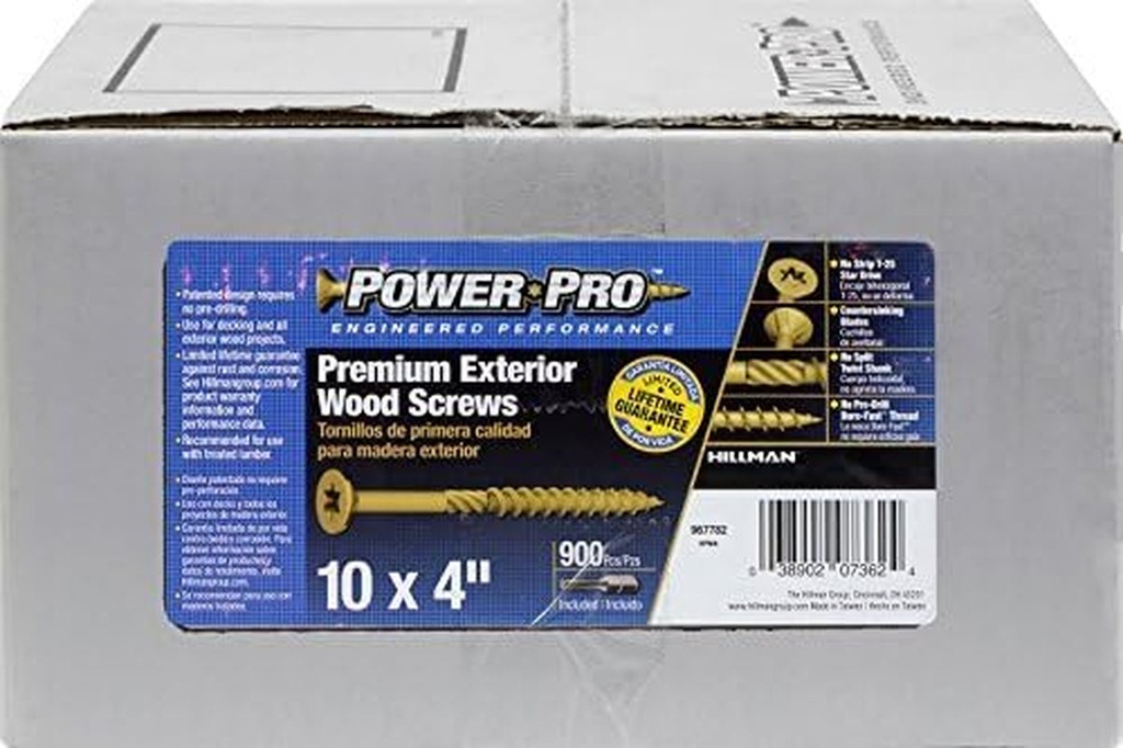 967782 Power Pro Exterior All Purpose Screw, 10 X 4 (2)