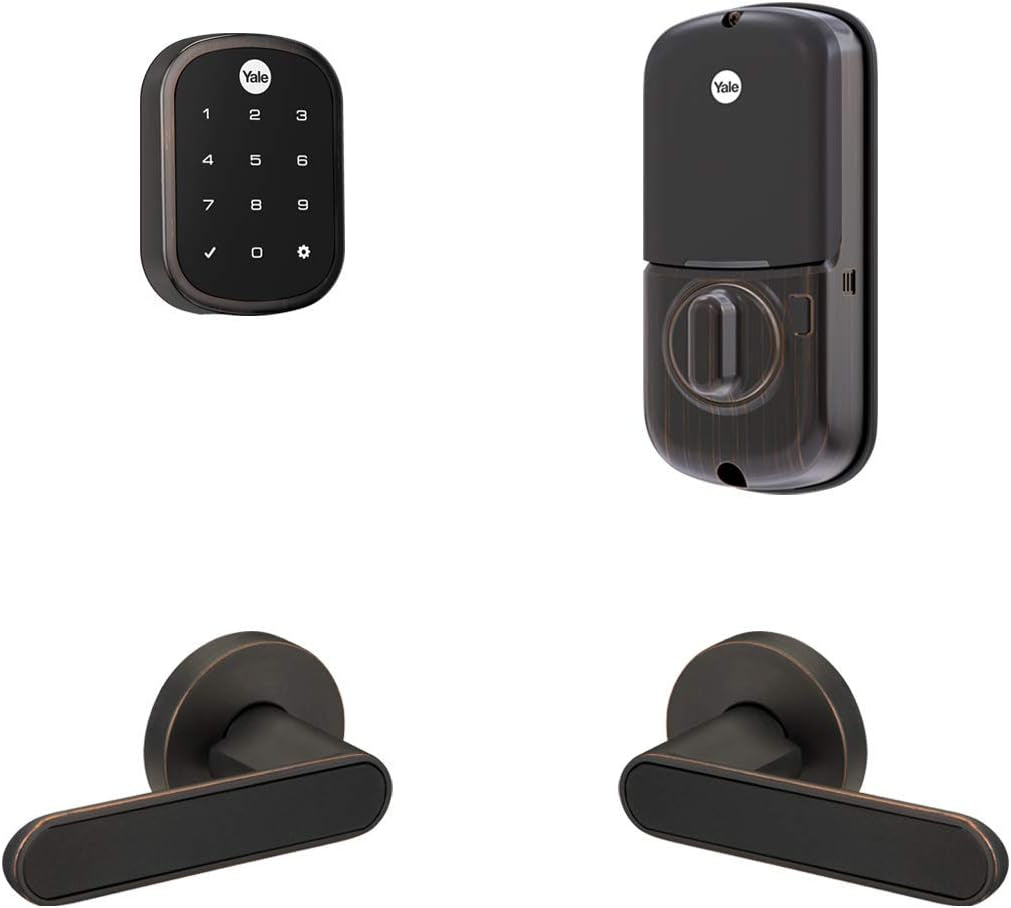 Yale Assure Lock SL, Wi-Fi Smart Lock with Kincaid BK Lever - Works with the Yale Access App, Amazon Alexa, Google Assistant, Homekit, Phillips Hue and Samsung Smartthings, Oil Rubbed Bronze