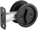 Kwikset 335-514 Privacy Pocket Door Locks, Matte Black