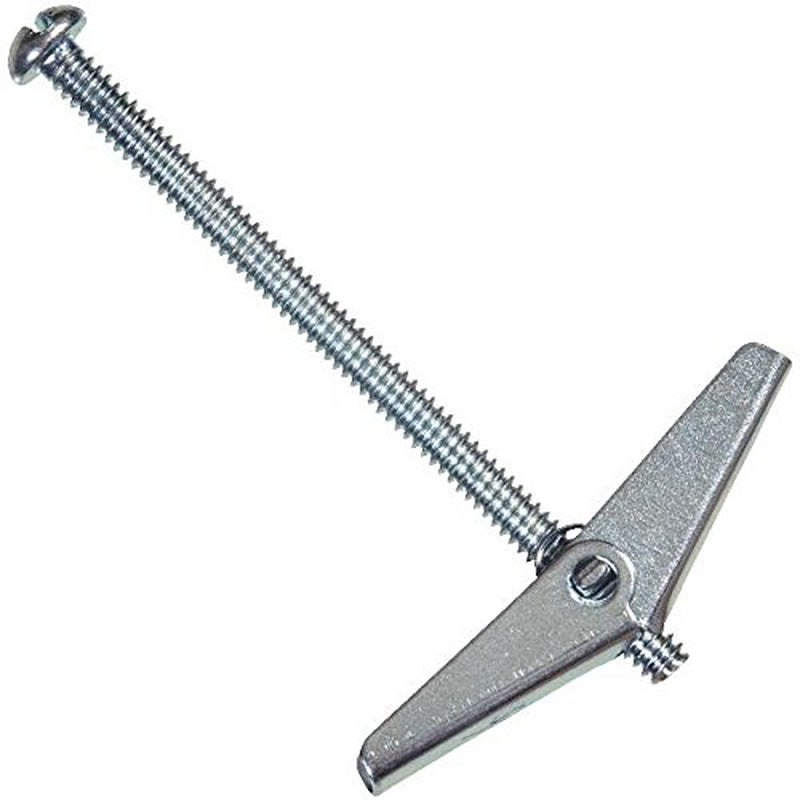 Hillman 1/4 In. Dia. X 4 In. L round Steel Toggle Bolt 8 Pk