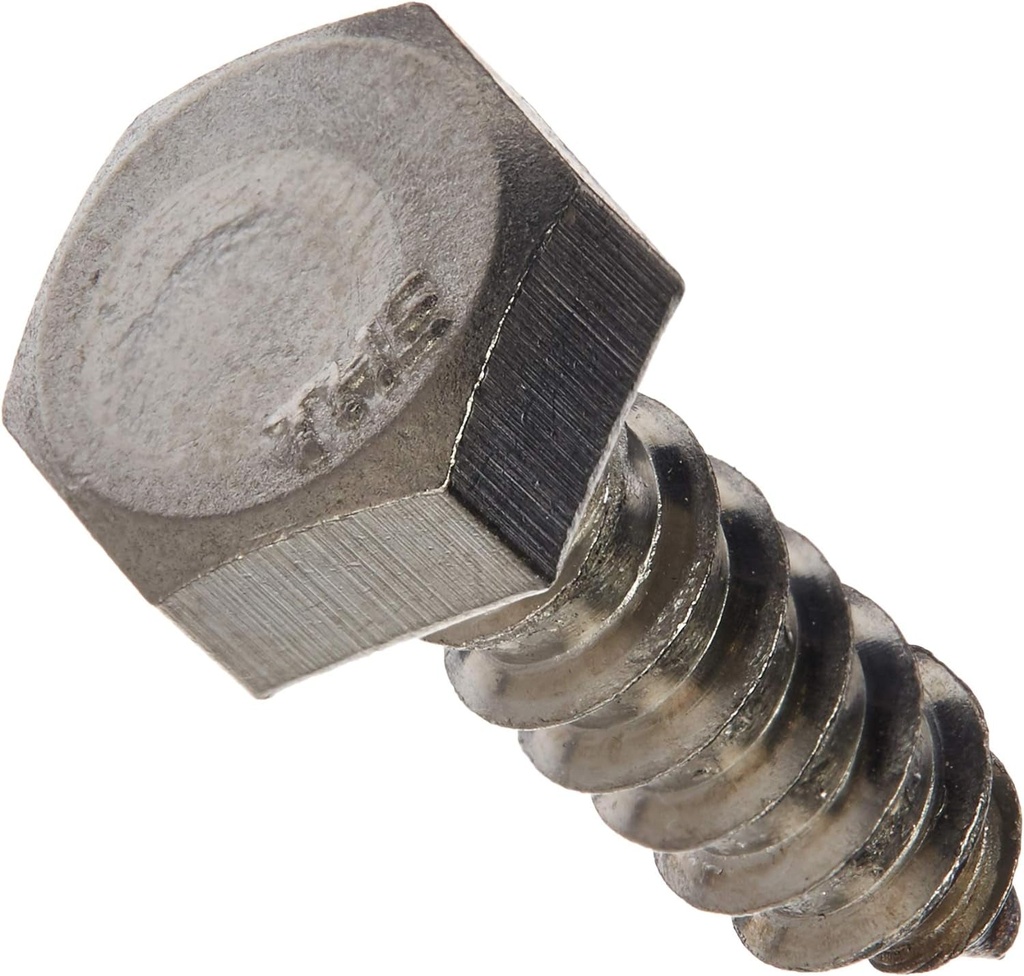 832028 5/16 X 1-Inch Stainless Steel Hex Lag Screw, 50-Pack, 1 Inches, No Color