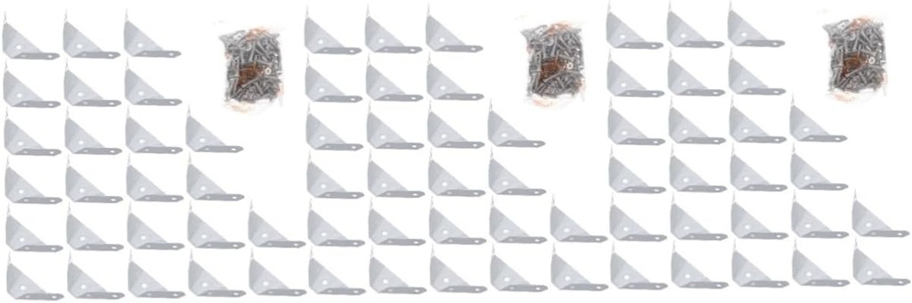 72 Pcs Box Corner Code Furniture Accessories Joint Fastener Heavy Duty Corner Bracket Joint Bracket Corner Shelf Bracket Case Guards Furniture Corner Bracket Corner Shelf Support