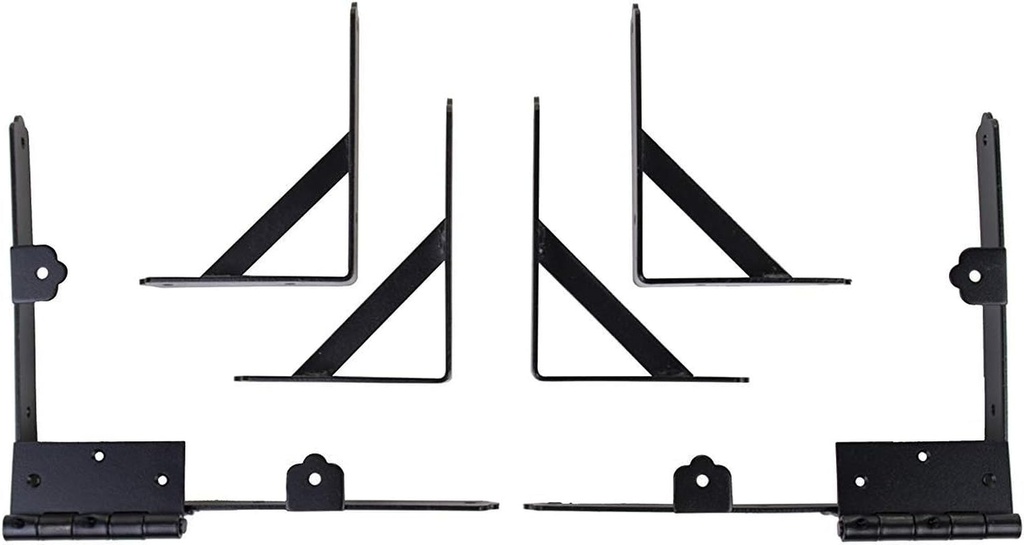 Nuvo Iron Gate Corner Frame Brace Kit, Black, 1 Count (Pack of 1)