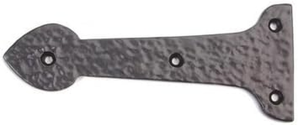 Van Dyke'S Restorers Spade Decorative Strap, Black Powder Coat, 6"