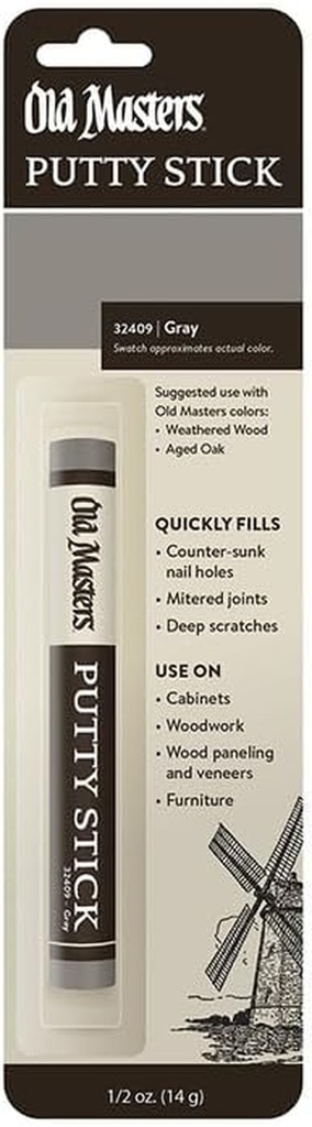 Old Masters 32409 Gray Perfect Match Putty Stick