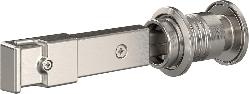 National Hardware N700-151 Interior Sliding Barn Door Hardware Lock, 5" X 1-1/4" X 3/4", Satin Nickel
