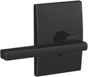 Schlage Custom FC21 LAT 622 CEN Latitude Lever with Century Trim Hall-Closet and Bed-Bath Lock, Matte Black