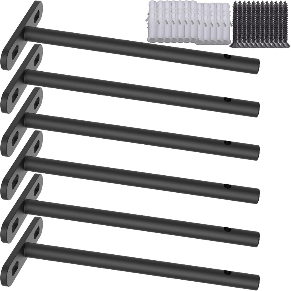 Hidden Shelf Bracket - Advanced Floating Shelf Brackets for Your Home Décor - Hidden Floating Shelf Brackets for Wall, Stylish L Brackets for Multiple Uses (6, 5")