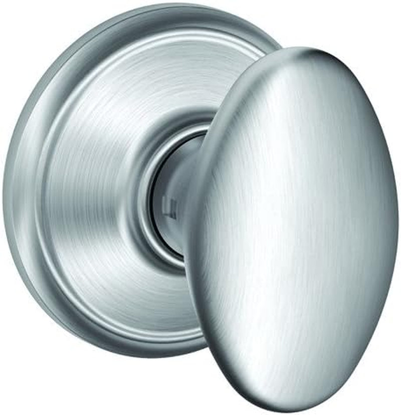 SCHLAGE F10 Siena Passage Lock with 16080 Latch 10027 Strike Satin Chrome Finish