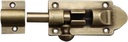 Barrel Bolt Door Latch - Heavy Duty Gate Sliding Bolt Latch in Oil Rubbed Bronze - Jruizhp 1 Pcs Antique Brass Door Slide Latch Lock - Solid Cast Brass Gate Latch