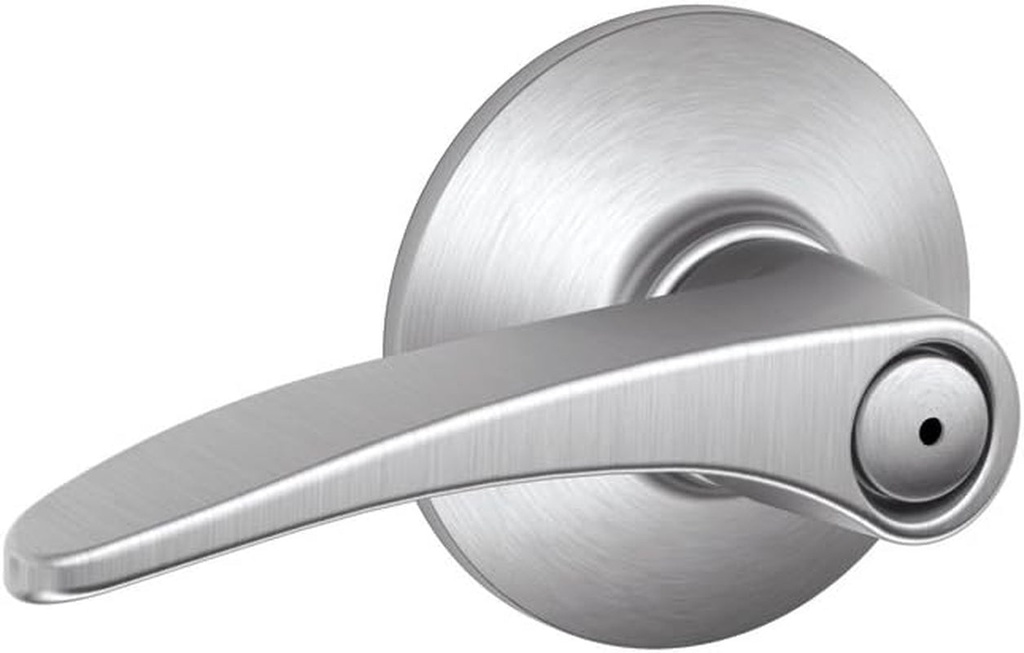 Schlage F40MNH626 Manhattan Privacy Lever, Satin Chrome