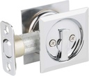 Kwikset 335SQT-26 Square Privacy Pocket Door Lock Bright Chrome Finish