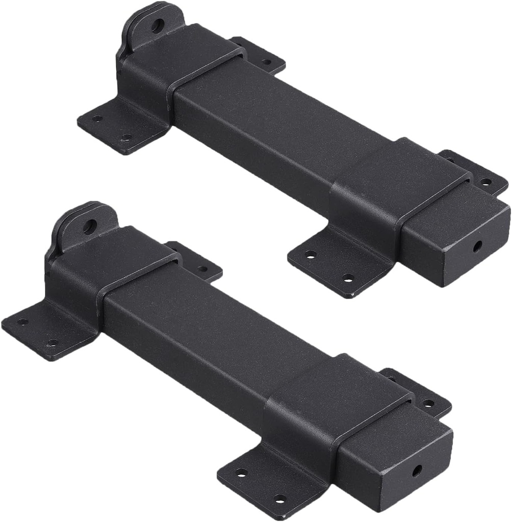 2Pcs Slide Gate Latch,Heavy Duty Latch Lock with Padlock Hole, Suitable for Wooden Fences,Barn Door Lock,Outdoor Latch,Fence Gate,Courtyard,Shed Lock,Cottages, Cabinet,Matte Black