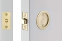 Emtek Tubular Pocket Door (Round Passage, Flat Black (US19))