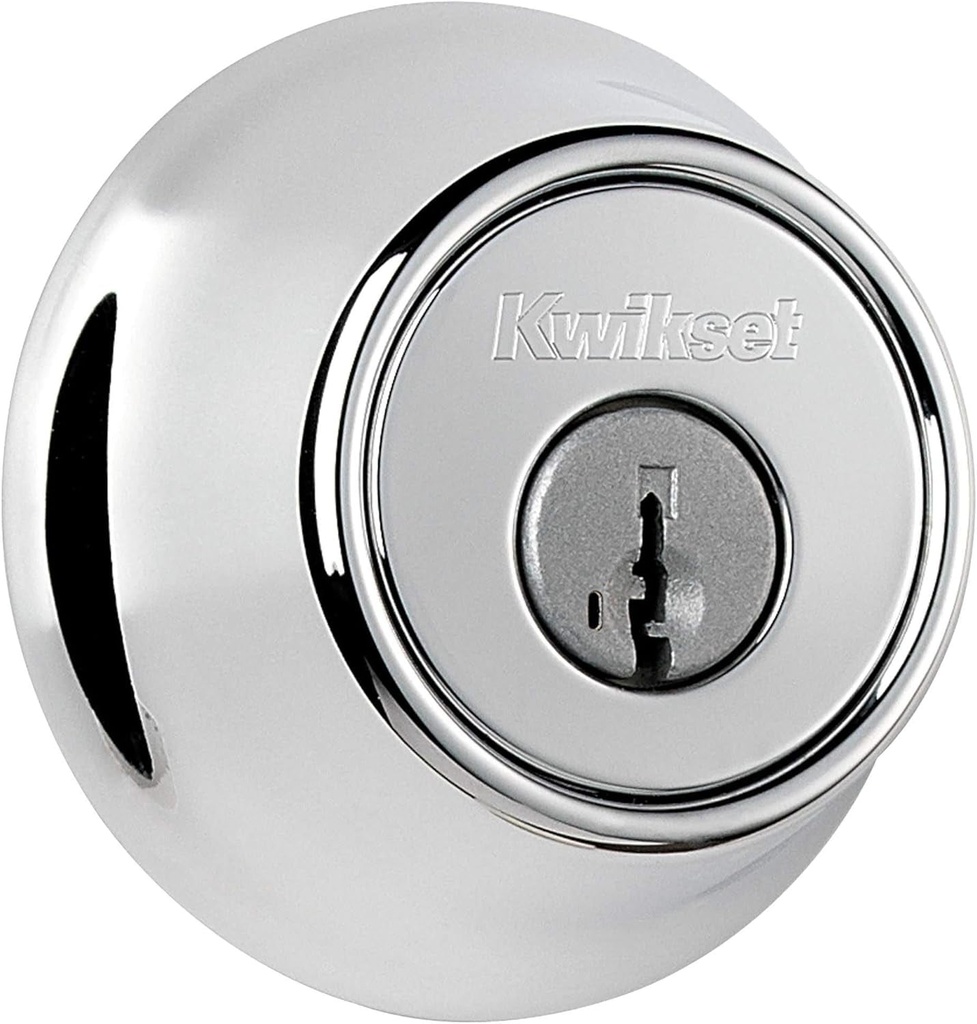 Kwikset 665-S Double Cylinder Deadbolt with Smartkey from the 660 Series - Polished Chrome