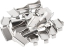 Shelf Support Clips Metal Shelf Clips for Adjustable Shelf Brackets Metal Shelving Kitchen Study Partition Cabinet Heavy Duty Stainless Steel Shelf Clips Silver 20 Pcs