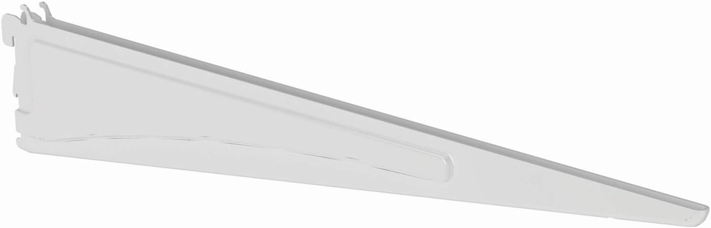 Closetmaid 2854 Shelftrack Locking Shelf Bracket for 16 In. Deep Wire Shelving, for Adjustable Closet Systems, 1-Pack, White