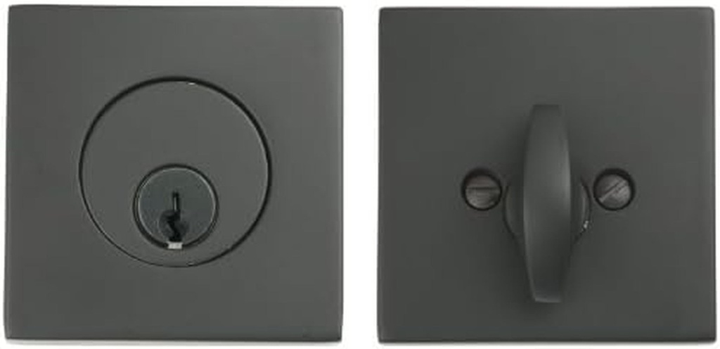Emtek 8469-US10B Oil Rubbed Bronze Square Style Single Cylinder Deadbolt