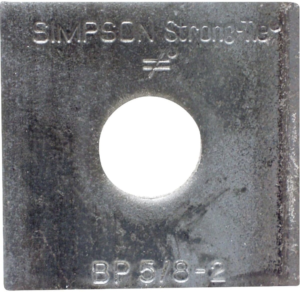 Simpson Strong-Tie 5/8 In. X 2 In. X 3/16 In. Steel Uncoated Bearing Plate Pack of 250