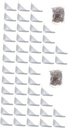 48 Pcs Box Corner Code Case Guards Furniture Corner Bracket Joint Fastener Furniture Accessories Heavy Duty Corner Bracket Joint Bracket Furniture Safety Guards Heavy-Duty Bracket