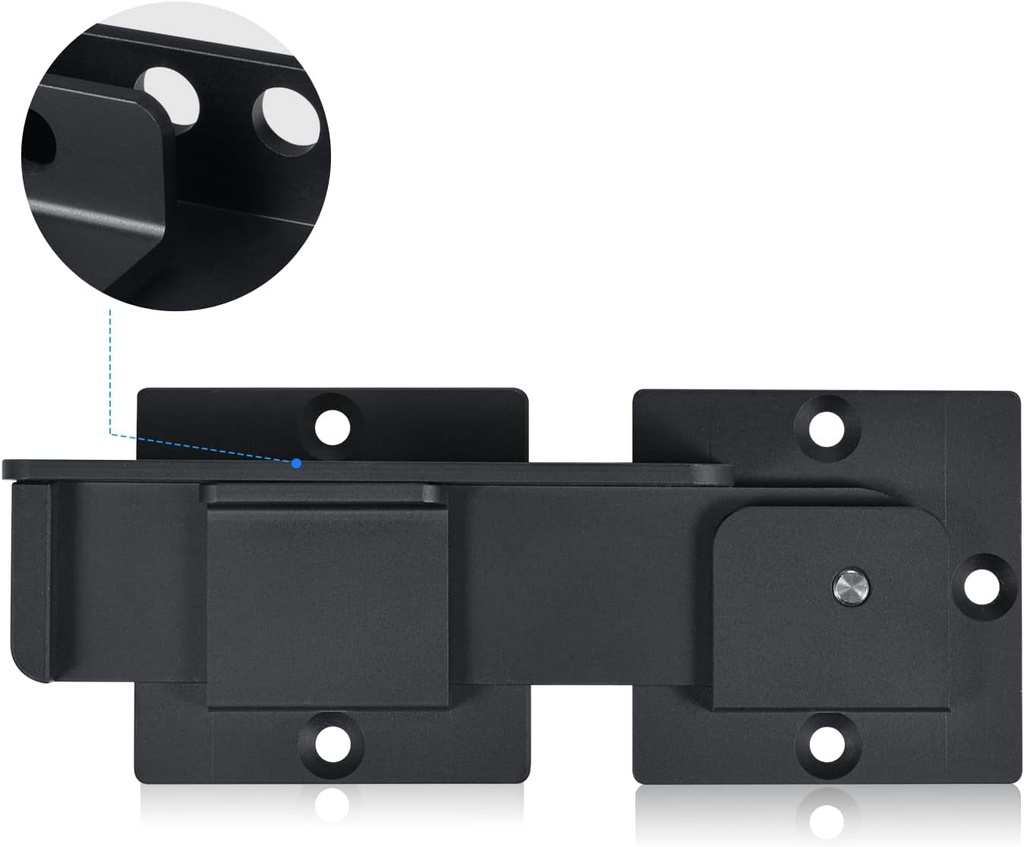 7.5" Flip Gate Latch Lock with Padlock Holes, 4Mm Heavy Duty Aluminum Alloy Door Latch for Outdoor Wooden Fence, Swing and Sliding Open Gate, Double Gate, Barn Door, Shed, Vinyl Fence, Yard