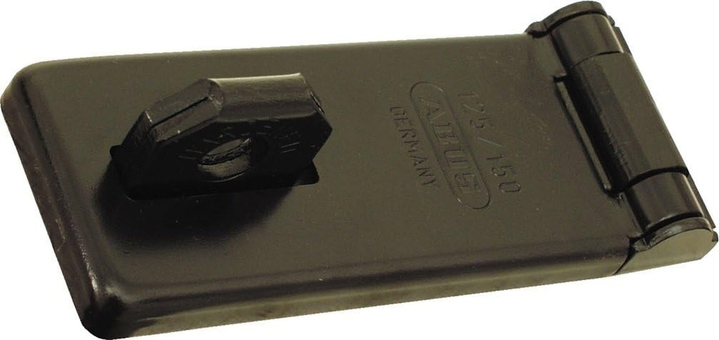 ABUS 125/150 C Hardened Steel Industrial Hasp, 6" Length, Black