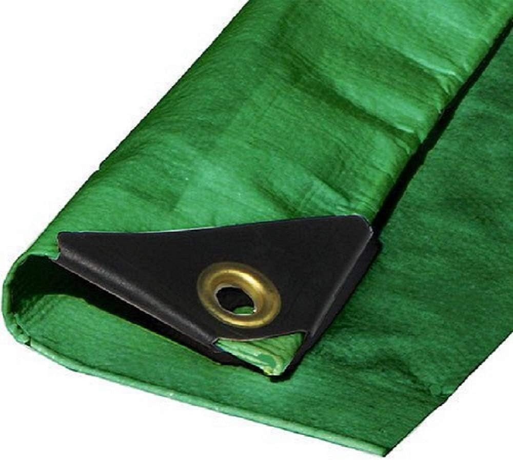 Green Heavy Duty 12 Mil Thickness Poly Tarp Protection Cover Privacy Shade Canopy Top (16' X 20')
