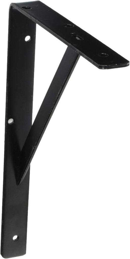 Knape & Vogt #208 BLK 300 12 Heavy Duty 300MM L Bracket,Black,10