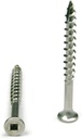 #6 X 1-1/2" Stainless Steel Wood Screw Square Drive, Bugle Head (Quantity: 200) Type 17 Wood Cutting Point, 1" of Thread Length, #6 Screw Diameter, 1-1/2" Screw Length