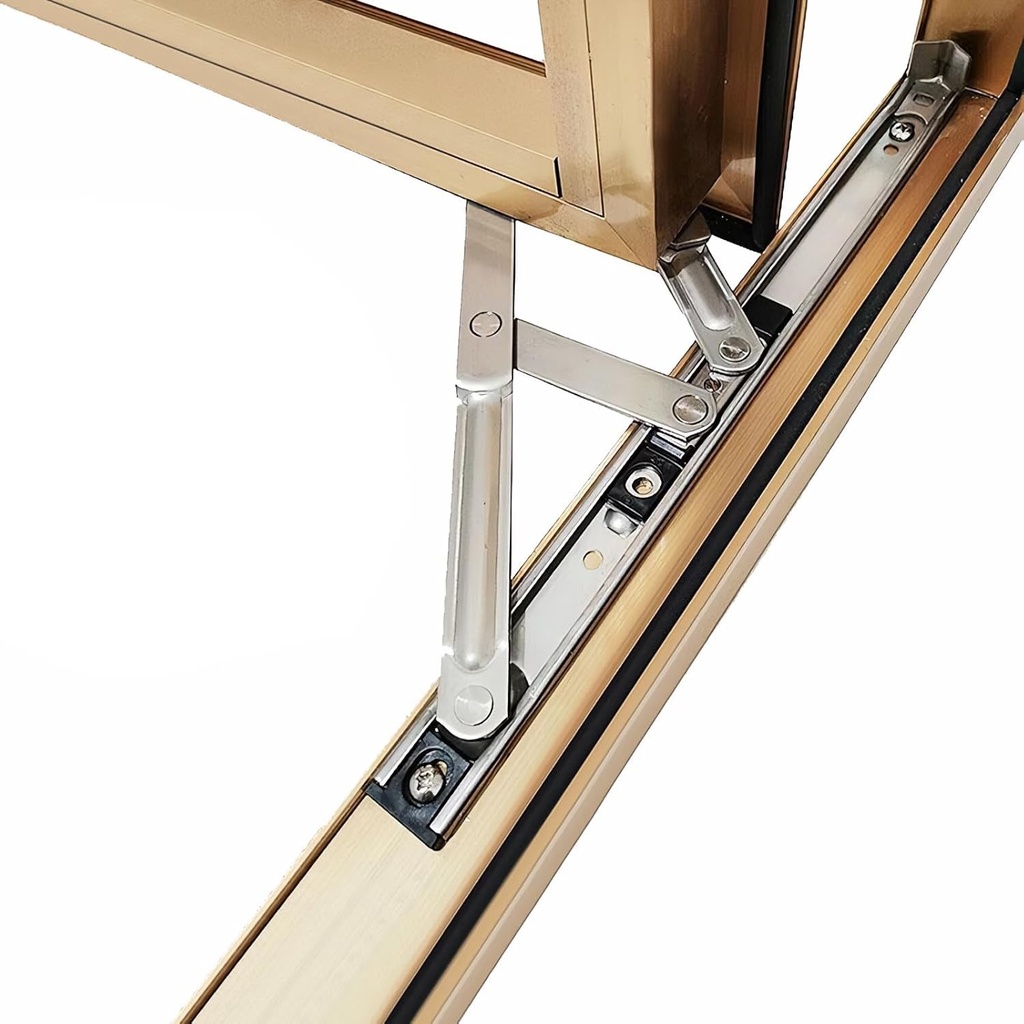 Window Hinges, Casement Winodw Hinges, Friction Hinges, Window Stays, Window Latch Lock, Window Brace, Stainless Steel, 3Mm Thickness, 22Mm Groove Width, 16 Inch, 2 Pair