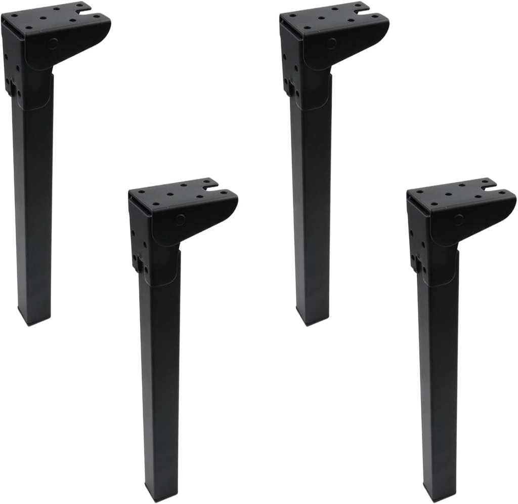 4Pcs Folding Table Legs, 12 Inch Heavy Duty Metal Furniture Legs Sofa Legs Foldable Coffee Table Legs, Replacement Legs for Bed Cabinet Wardrobe Couch, 300Mm