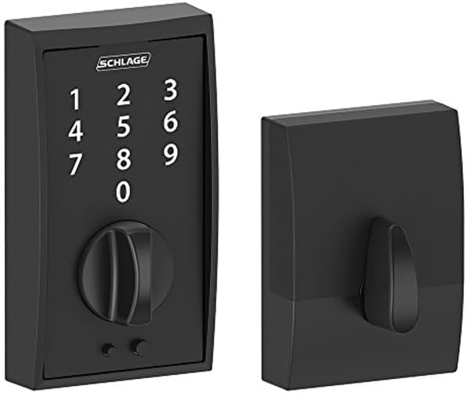 Schlage Matte Black Metal Touchscreen Deadbolt