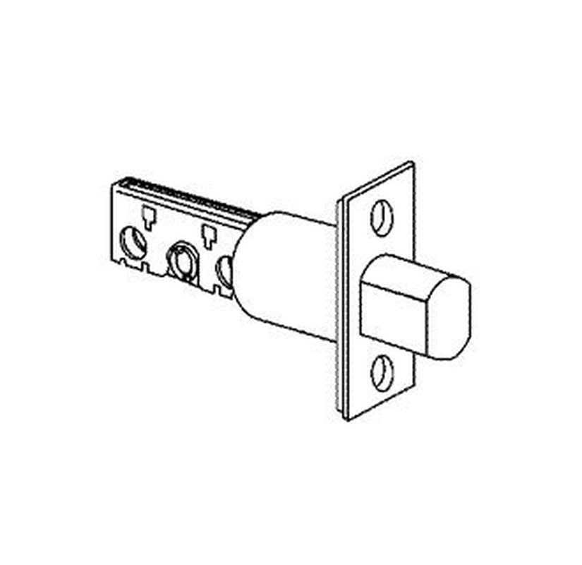 Schlage 12-633-605 Deadbolt Latch with Square Corner, Backset 5", 605 - Polished Brass, Varies Metal