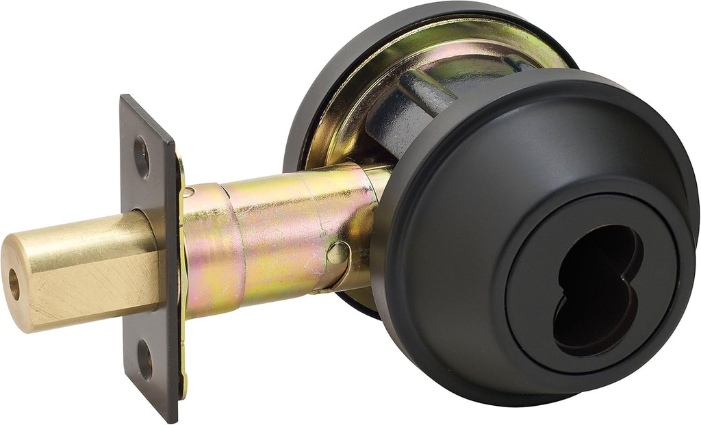 Master Lock DSCICSD10B Heavy Duty Single Commercial Cylinder Grade 2 SFIC Deadbolt, Oil Rubbed Bronze Finish
