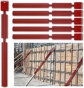 Blulu Concrete Turnbuckle Form Aligner 35" - 38.5" Adjustable Length with 5" X 3" Bent Plate Adjustable Wall Brace Concrete Form Tube for Concrete Formwork Construction Engineering Tools (2 Pcs)