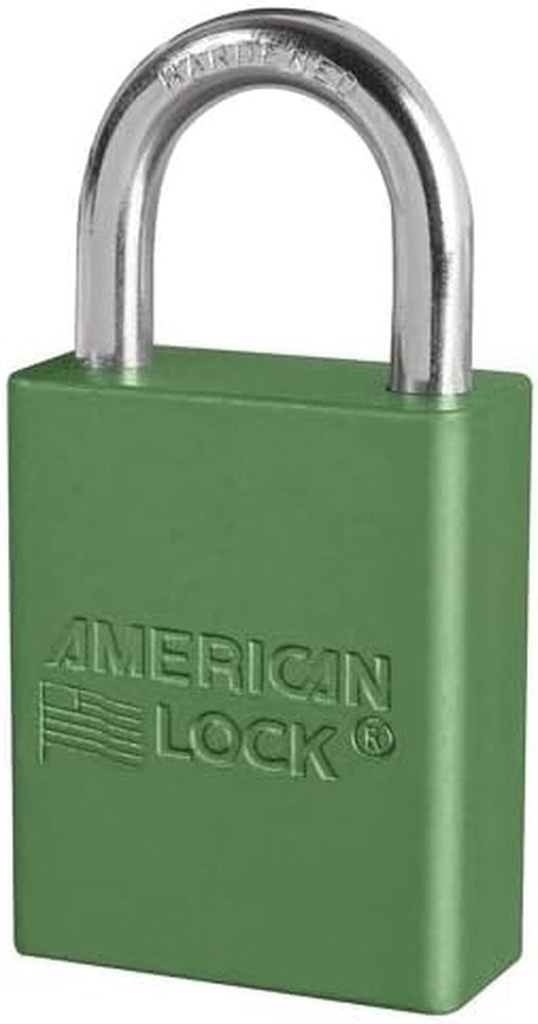 American Lock A1105GRN, No. A1105 Green Anodized Aluminum Safety Padlock (Pack of 24 Pcs)