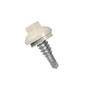 Long Life Metal Roofing Screws(1000 Count) (Multiple Colors, and Quantities) Metal to Wood and Metal to Metal, Domed Cap Head EPDM Washer, Free Hex Bit with Order (#14 Stitch Lap, Ash Grey, 1000)